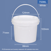 750 ml 25 oz. Runde Plastikwannen und Eimer