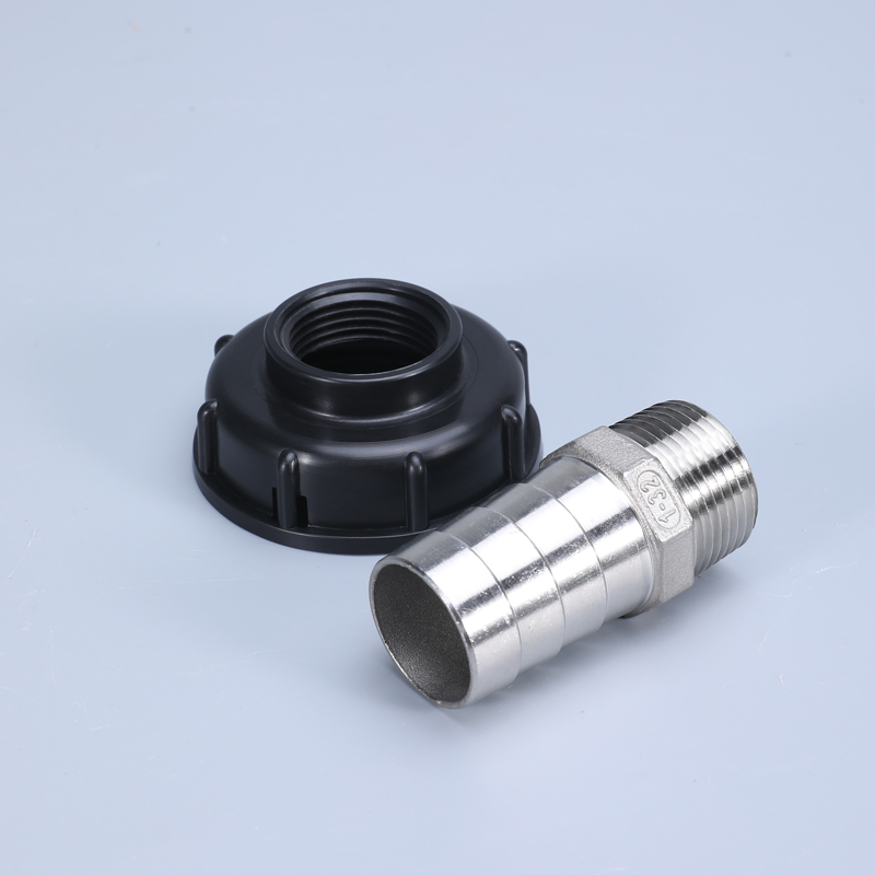 IBC Water Tank Adapter 1/2 '3/4 ' 1 'Gartenschlauchrohrverschlüsse Abflussanschluss S60X6 Grobgewinde