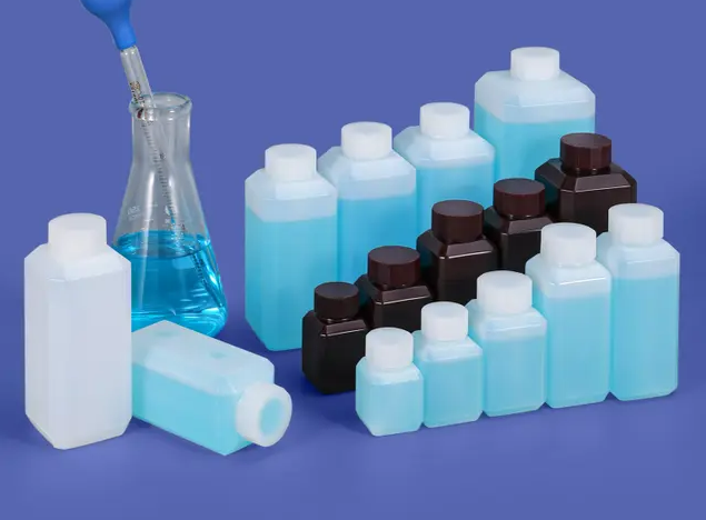 Plastik chemische Flasche