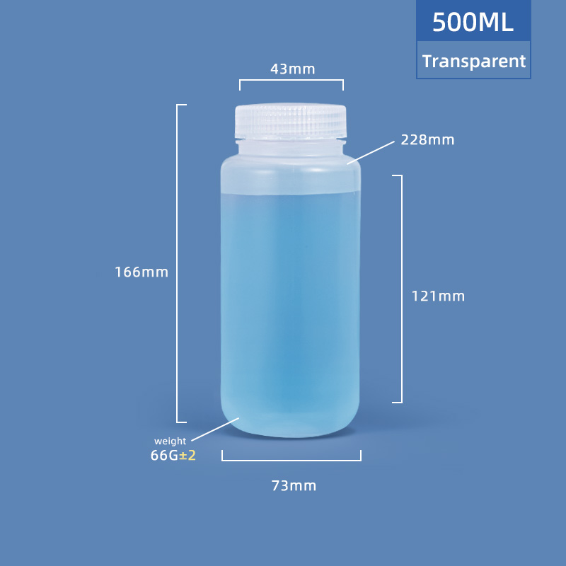 500 ml breiter Hals -Plastik -PP/HDPE -Flasche
