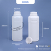 600 ml Kunststoff-HDPE-Flasche mit TE-Deckel