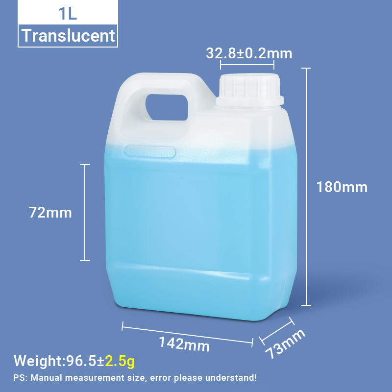 1L-F-Style-Krüge, 1-Liter-HDPE-Kunststoffkanister, Kunststoffkanister