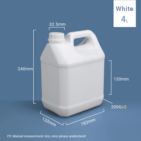 4L UN-zugelassene fluorierte F-Style-Krüge HDPE-Barriere-Kanister für Chemikalien- und Lösungsmittelverpackungen