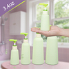 Grüne weiche Reise Shampoo und Conditioner -Flasche mit Pumpe