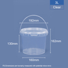 3 LTR-Lebensmittelqualität rund Plastikeimer & Badewanne