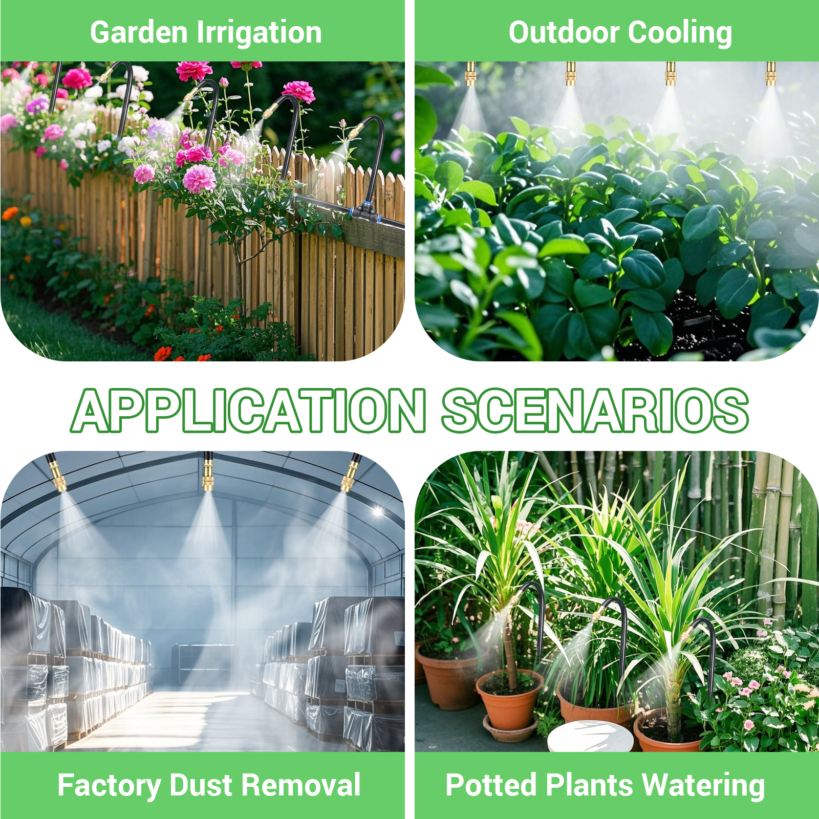 Tropfbewässerungssystem, 360 ° einstellbares Sprinkler -Bewässerungskit, Anlagen -Mister -System für die Gartenbewässerung