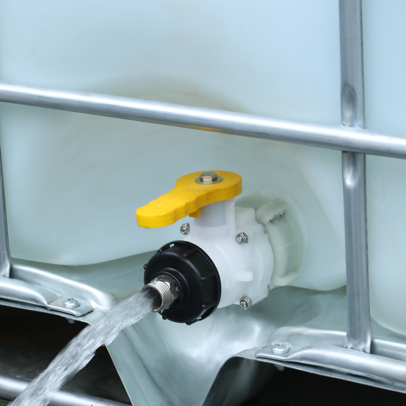 UMETASS IBC Tank Tote Adapter, IBC -Tasche Tankabflussadapter S60X6 Grobgewinde zu Wasser Toteschlauchanschluss