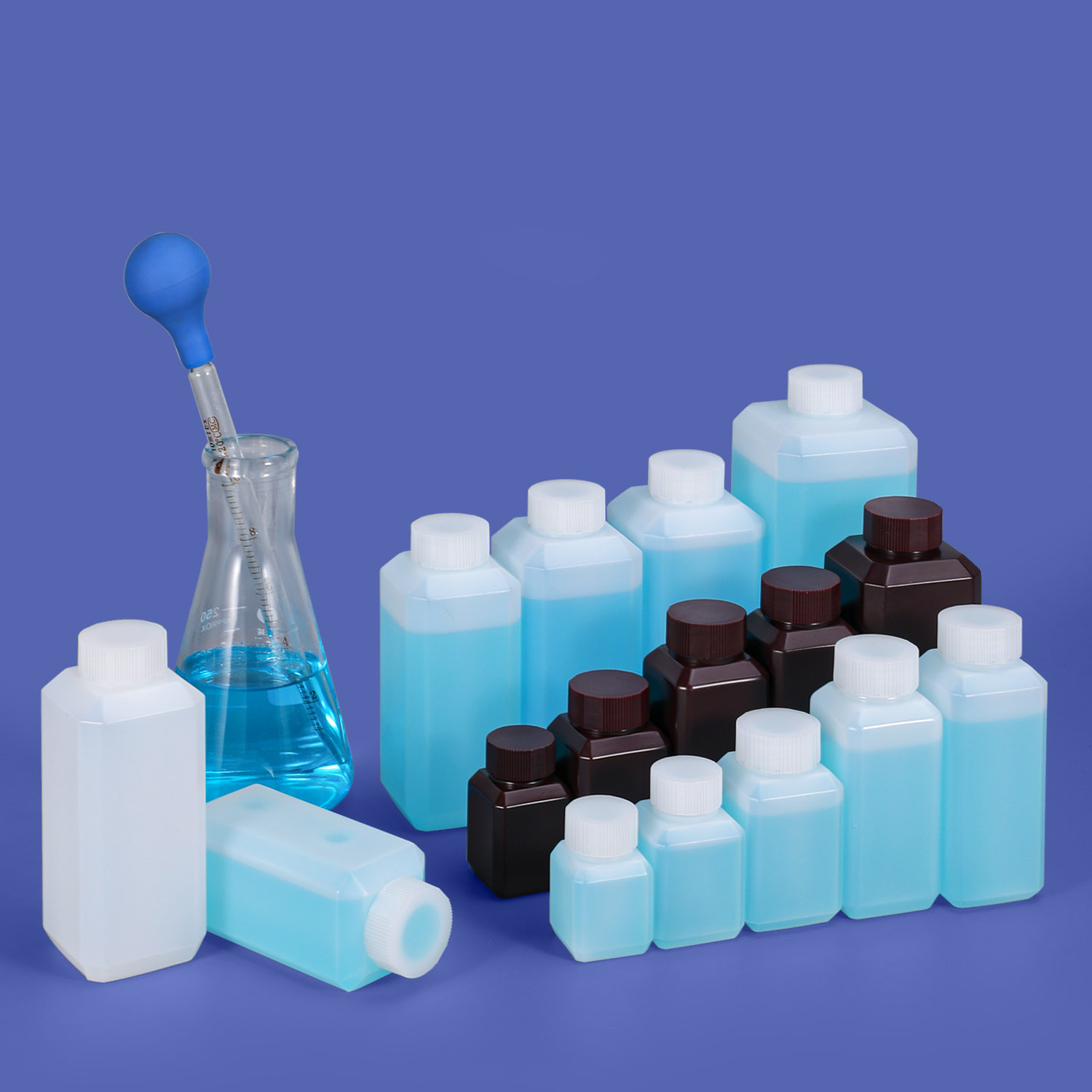 HDPE -Flasche mit Schraubendeckel