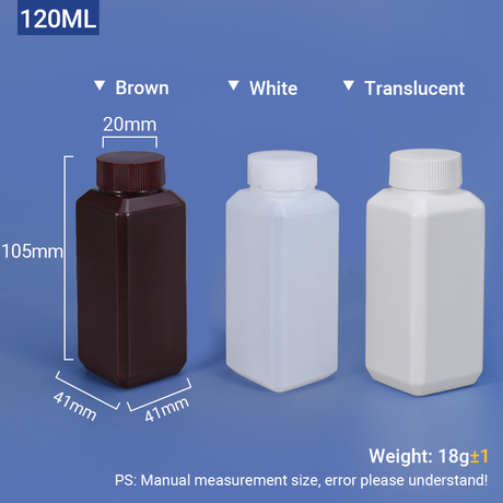120 ml HDPE-Flasche mit Schraubverschluss