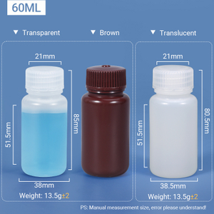 60 ml breiter Hals -Plastik -PP/HDPE -Flasche