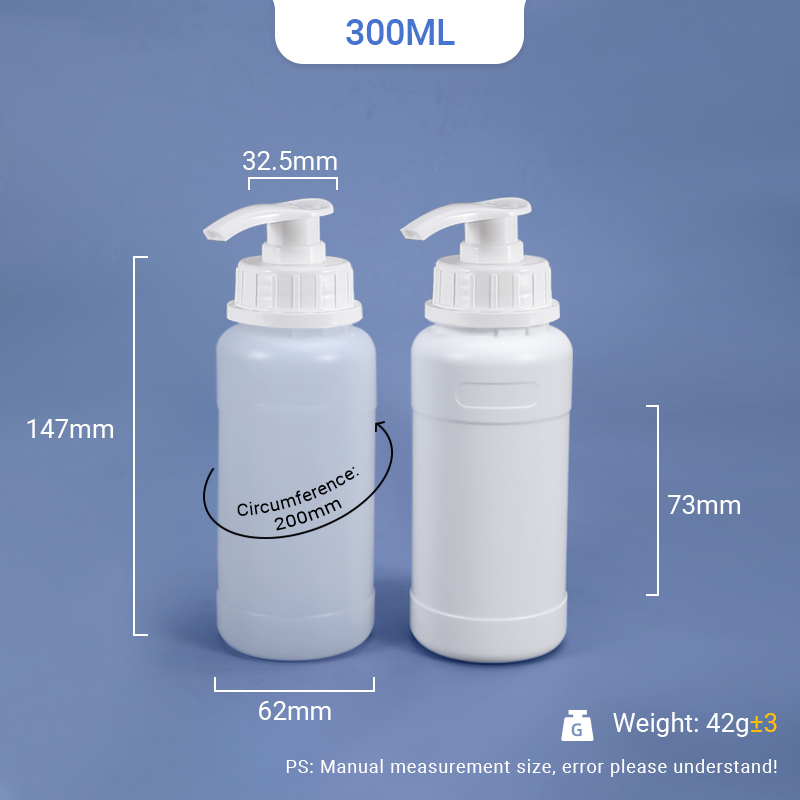 300 ml Kunststoff-HDPE-Flasche mit TE-Deckel
