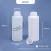 600 ml Kunststoff-HDPE-Flasche mit TE-Deckel