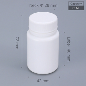 70 ml Plastikpillenflaschen 70cc Plastic Medicine Flasche
