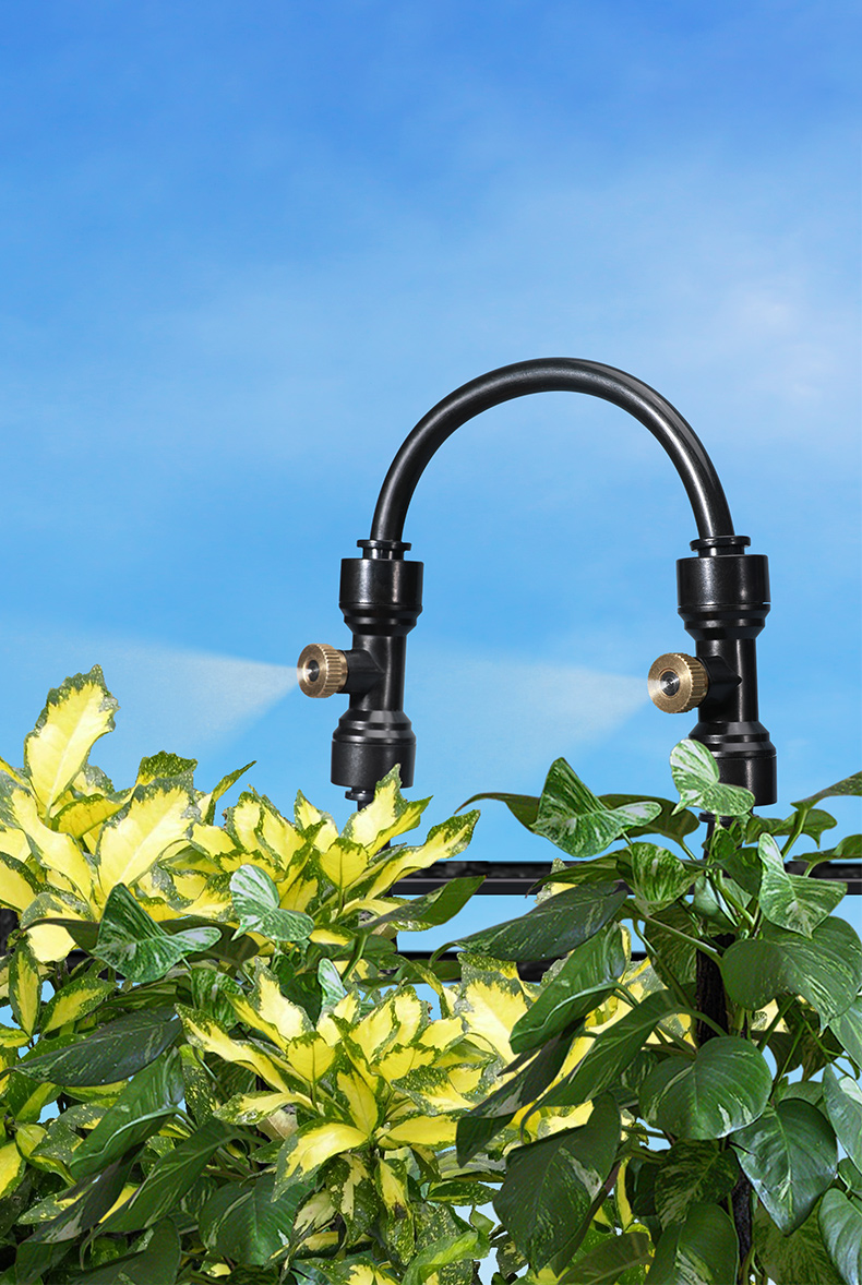 Niedrigdruckzerstäubungskühlungsmikro-Sprinkler-System im Freien