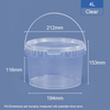 4L-Lebensmittel-Runde aus Plastikeimer und Wanne