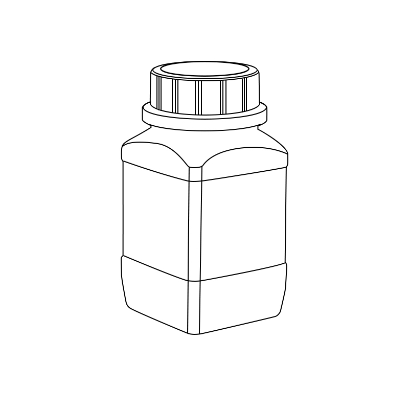 Breithalle HDPE -Flasche