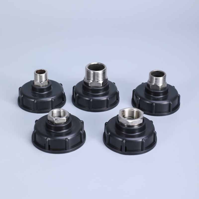 UMETASS IBC Tank Tote Adapter, IBC -Tasche Tankabflussadapter S60X6 Grobgewinde zu Wasser Toteschlauchanschluss