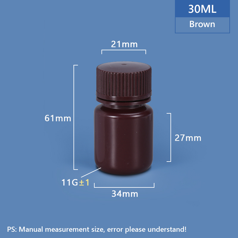 30 ml breiter Hals -Plastik -PP / HDPE -Flasche