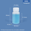 60 ml breiter Hals -Plastik -PP/HDPE -Flasche
