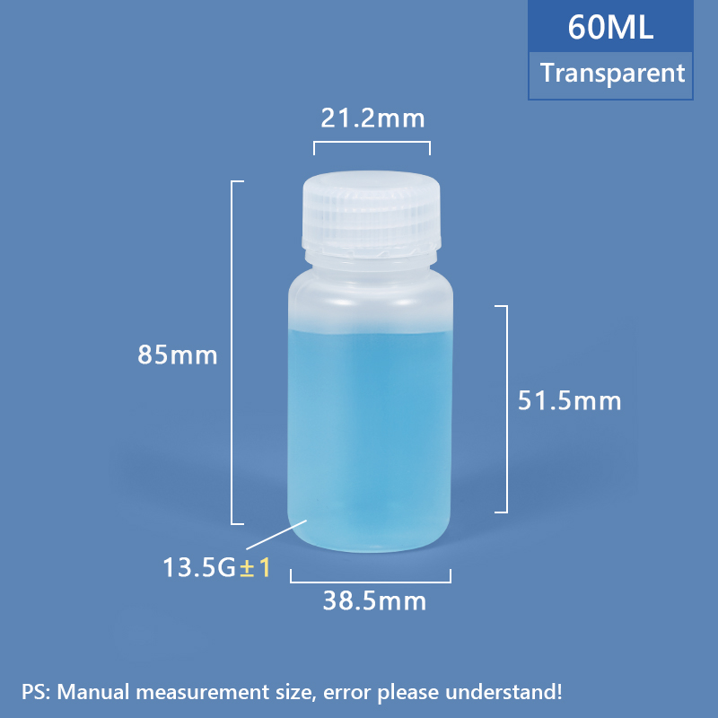 60 ml breiter Hals -Plastik -PP/HDPE -Flasche