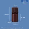 10 ml breiter Hals -Plastik -PP/HDPE -Flasche