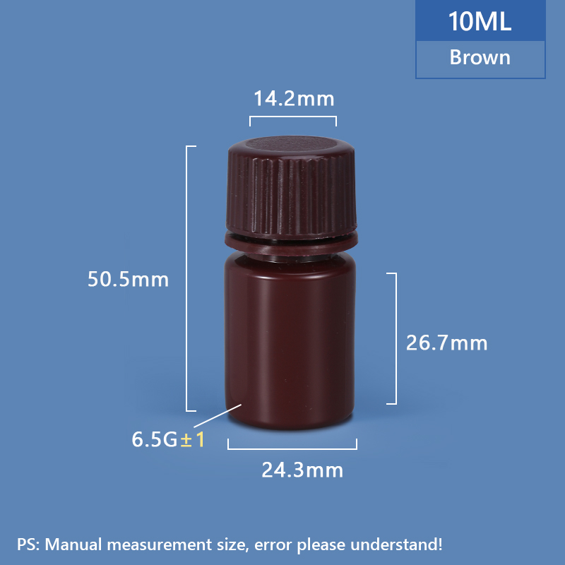 10 ml breiter Hals -Plastik -PP/HDPE -Flasche