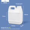 1L-F-Style-Krüge, 1-Liter-HDPE-Kunststoffkanister, Kunststoffkanister