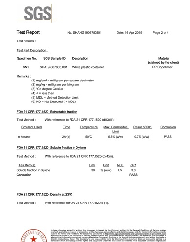  SGS-Zertifikat 