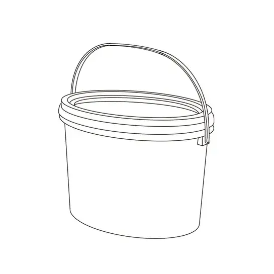 Plastikeimer - Oval