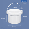 500 ml 16,9 oz. Plastikroundtubs & Eimer