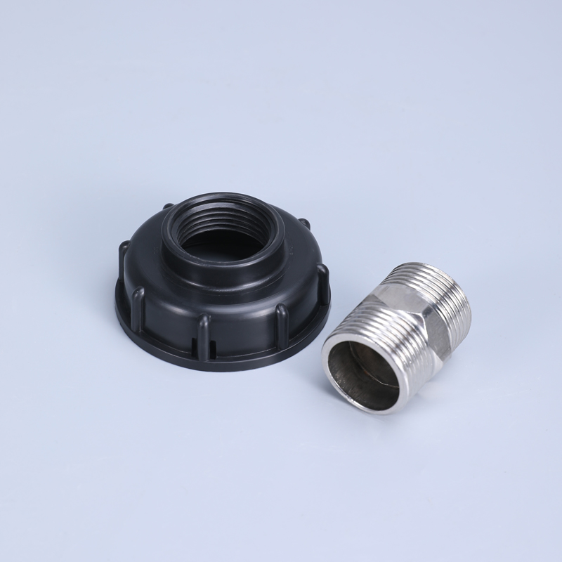 UMETASS IBC Tank Tote Adapter, IBC -Tasche Tankabflussadapter S60X6 Grobgewinde zu Wasser Toteschlauchanschluss