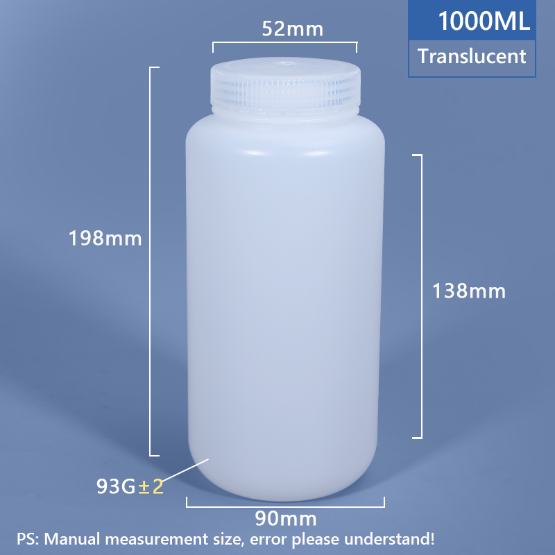 1000 ml breiter Hals Plastikpp/HDPE -Flasche