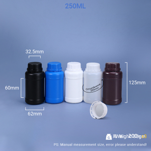 250-ml-Kunststoff-HDPE-Flasche mit TE-Deckel und Messdeckel