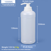 1000 ml HDPE-Lotionspumpflasche aus Kunststoff