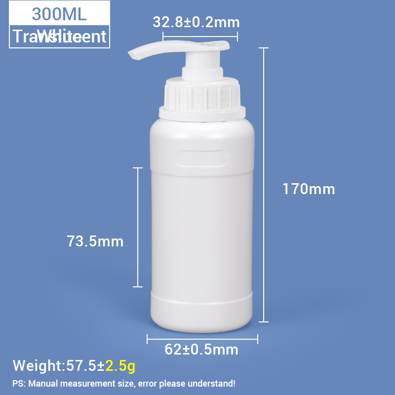 300 ml HDPE-Lotionspumpflasche aus Kunststoff