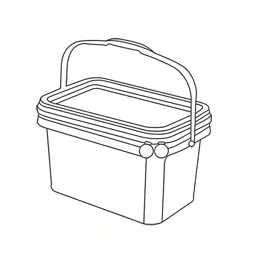 Plastikeimer – rechteckig