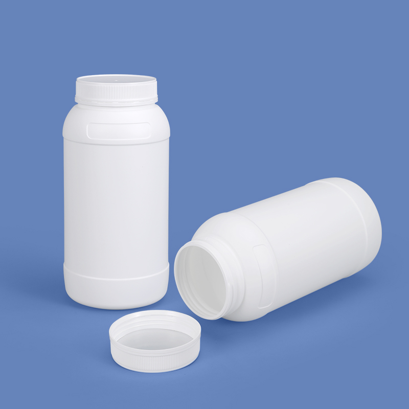 Großhandel mit 2 l fluorierter HDPE-Flasche, auslaufsicherer Weithalsbehälter für viskose Flüssigkeiten und organische Lösungsmittel