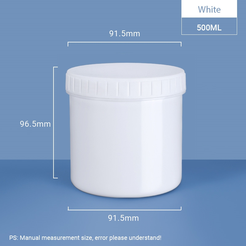 500 ml Weithals-Kunststoffglas mit Schraubverschluss 