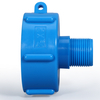 IBC -Anschluss Wasser Button -Stecker Tankanschluss Interner Gewinde S60 x 6 mit Schlauchanschluss 1/2 '' 3/4 '' 1 Zoll