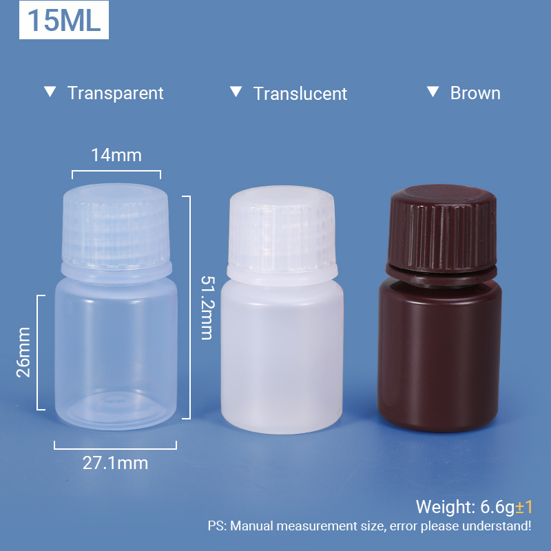 15 ml breiter Hals -Plastik -PP/HDPE -Flasche
