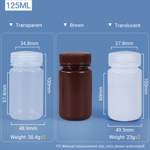 125 ml breiter Hals -Plastik -PP/HDPE -Flasche