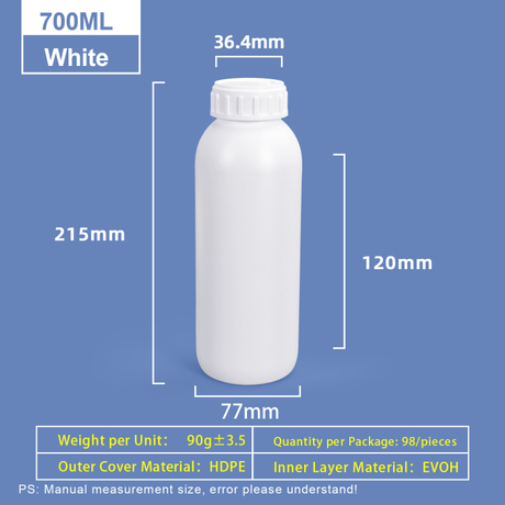 700-ml-COEX-Flasche mit hoher Barrierewirkung für Pestizide
