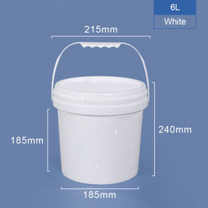 6l Plastikeimer mit Deckelgriff