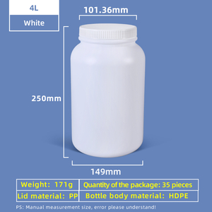 4L HDPE-Weithals-Kunststoffflasche mit Dichtungsverschluss, auslaufsicher für den Einsatz im Chemielabor