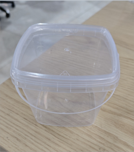 750 ml quadratischer Aufbewahrungseimer aus lebensmittelechtem PP-Kunststoff
