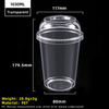 32oz 1030ml transparenter PET-Kunststoffbecher