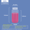 500 ml Weithals-Kunststoff-PP-Flasche