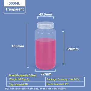 500 ml Weithals-Kunststoff-PP-Flasche