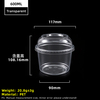 16oz 600ml transparenter PET-Kunststoffbecher