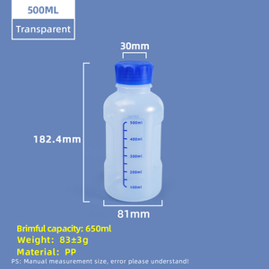 500-ml-PP-Reagenzflasche mit Skalenstrich